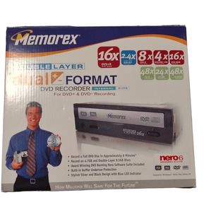 Memorex double layer dual format DVD recorder‎